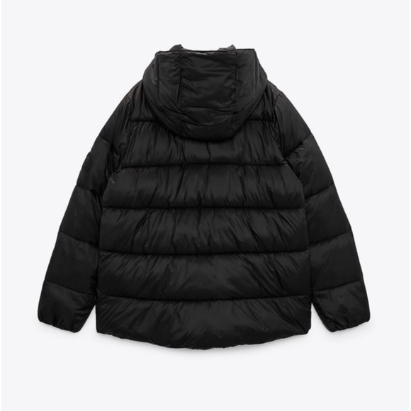 ZARA Hooded Puffer Jacket Color-Green Size-XL NWT - Picture 13 of 16